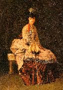  Jules-Adolphe Goupil Lady Seated Spain oil painting artist